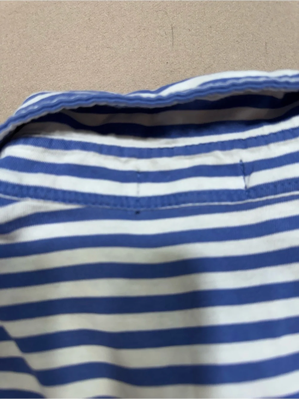 Polo Ralph Lauren Blue & White Striped Polo Shirt